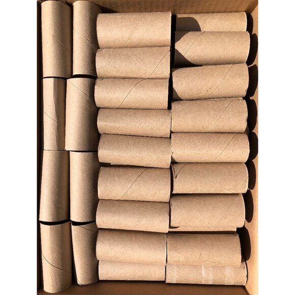 165 Empty Toilet Paper Rolls Tubes Crafts Cardboard Art Supply Gardening Brown - Picture 1 of 1
